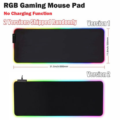 Wireless Charging RGB Mouse Pad With Luminous Edge For Gaming And Phone Charging Desktop Setup 6