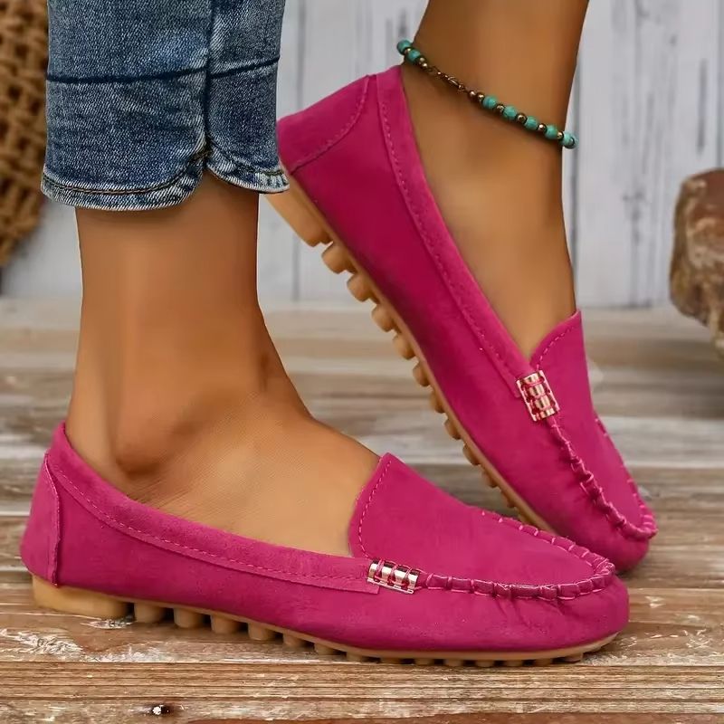 Women Casual Flat Loafers Non Slip Soft Denim Slip On Shoes Spring Autumn 2024