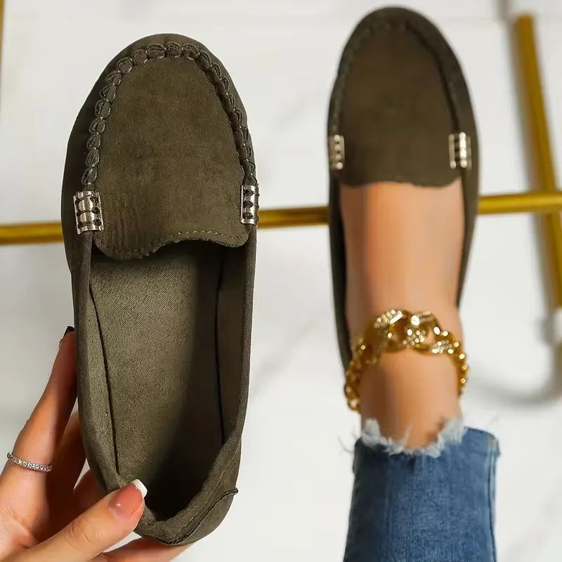 Women Casual Flat Loafers Non Slip Soft Denim Slip On Shoes Spring Autumn 2024 10