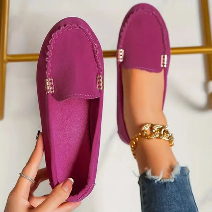 Women Casual Flat Loafers Non Slip Soft Denim Slip On Shoes Spring Autumn 2024 12