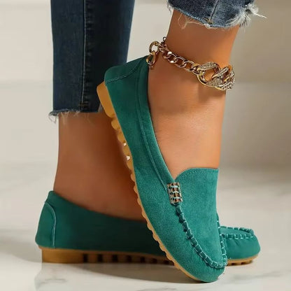 Women Casual Flat Loafers Non Slip Soft Denim Slip On Shoes Spring Autumn 2024 1