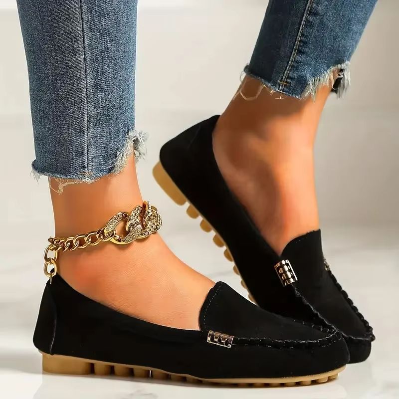 Women Casual Flat Loafers Non Slip Soft Denim Slip On Shoes Spring Autumn 2024 3