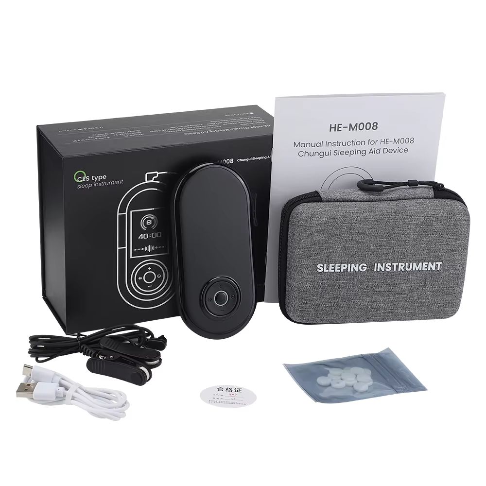CES Ear Clip Sleep Aid Device – Natural Insomnia and Anxiety Relief with Microcurrent Therapy for Deep Sleep