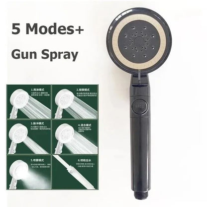 230mm Large Rainfall Shower Head With 6 Spray Modes And Supercharged High Pressure Output For Bathr 10