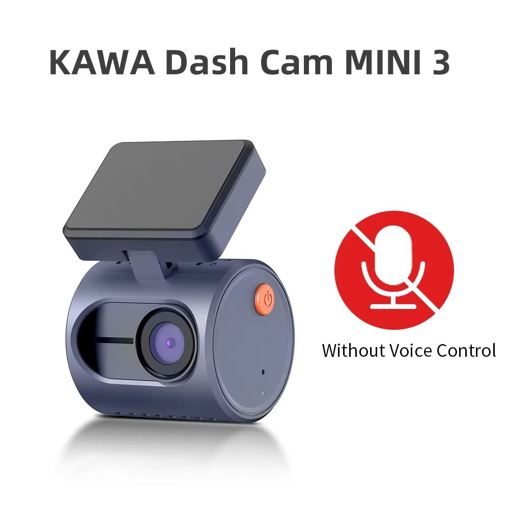 KAWA Mini 3 2K Dash Cam  Smart Car DVR With Voice Control Night Vision WiFi And Emergency Recording 9