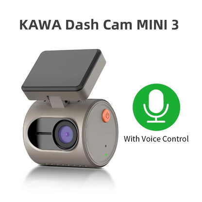 KAWA Mini 3 2K Dash Cam  Smart Car DVR With Voice Control Night Vision WiFi And Emergency Recording 10