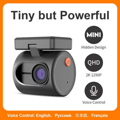 KAWA Mini 3 2K Dash Cam  Smart Car DVR With Voice Control Night Vision WiFi And Emergency Recording 1