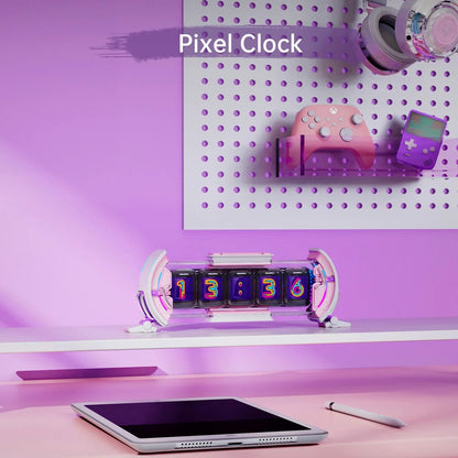 Divoom Times Gate Pixel Art Digital Clock For Gamers With Informative Display And Social Media Anim 2