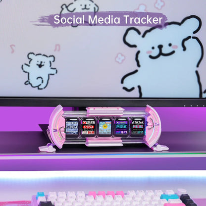 Divoom Times Gate Pixel Art Digital Clock For Gamers With Informative Display And Social Media Anim 3