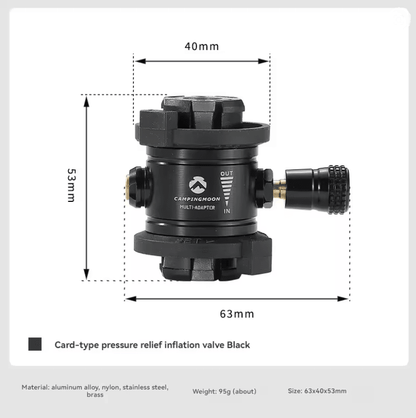 Campingmoon Z15 Gas Refill Adapter EN417 Lindal Valve Adapter 3