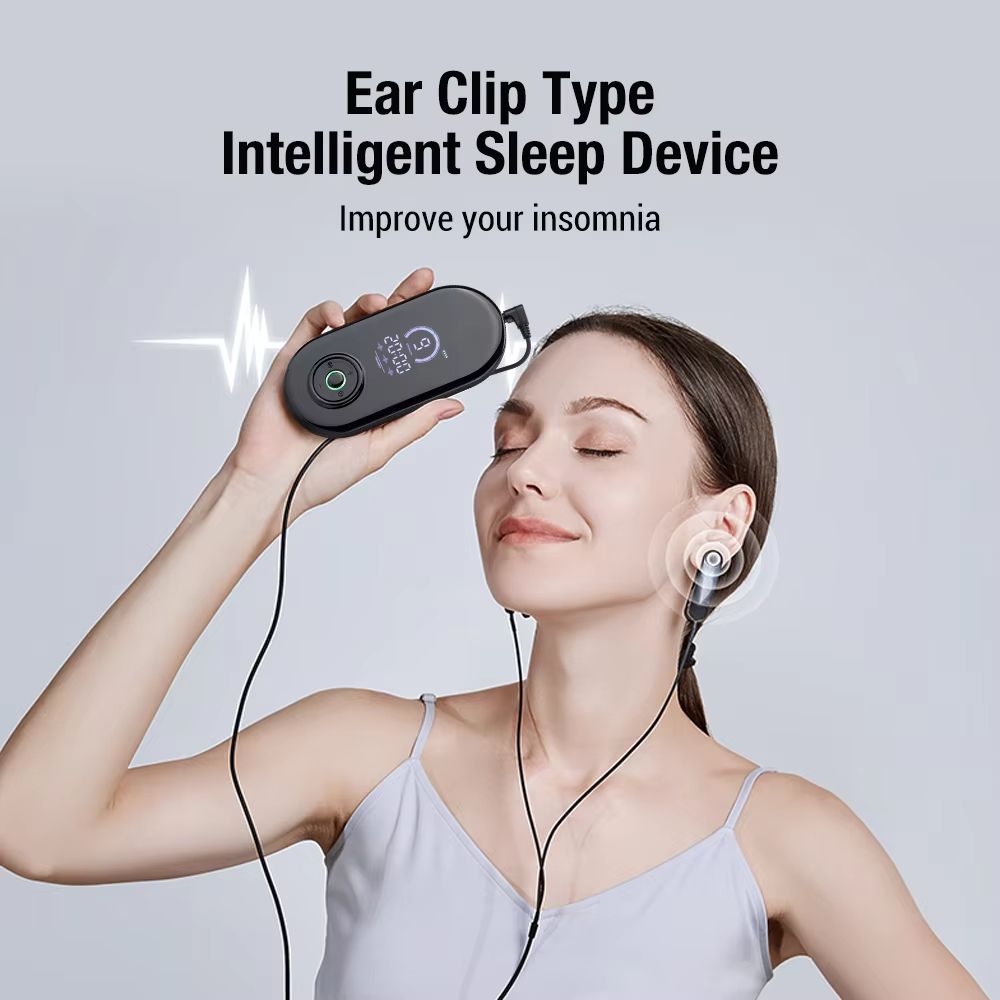 CES Microcurrent Sleep Aid Device  Electric Ear Clip For Insomnia Anxiety And Headache Relief 1
