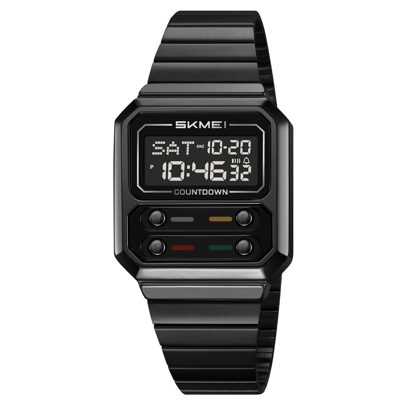 Retro Luxury Time Digital Electronic Watch for Women, Business Men Chrono Wristwatch, Waterproof Student Clock