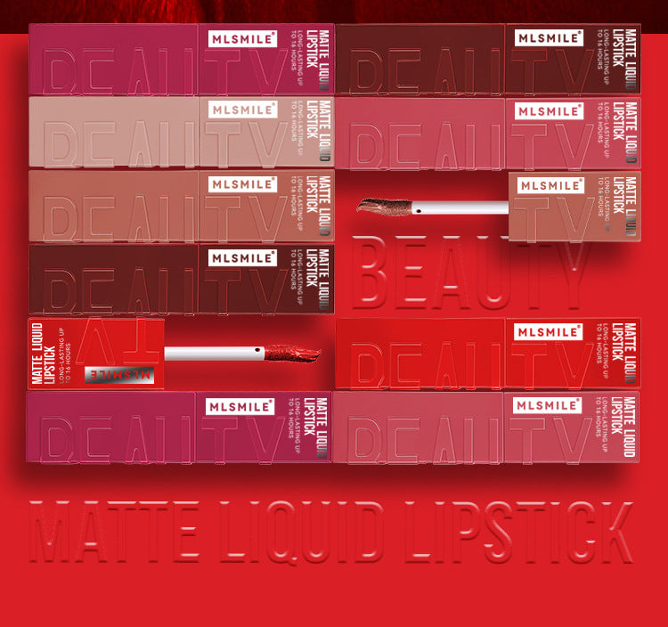 3D Matte Lipstick Velvety Satin Gloss Liquid Matte Lip Color Waterproof Long Lasting Glaze Non Stic 2