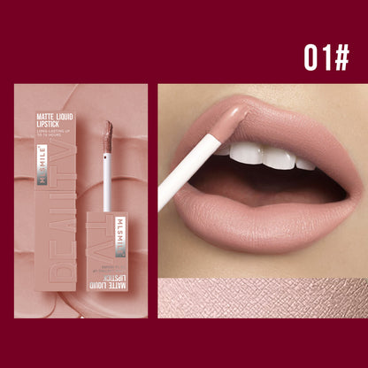 3D Matte Lipstick Velvety Satin Gloss Liquid Matte Lip Color Waterproof Long Lasting Glaze Non Stic 8