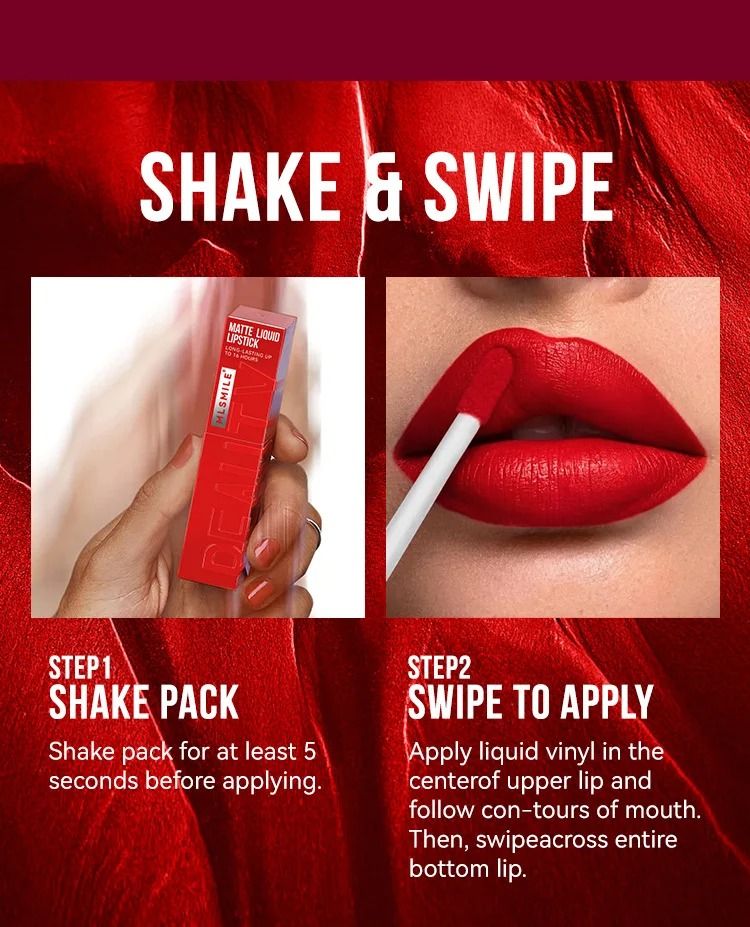 3D Matte Lipstick Velvety Satin Gloss Liquid Matte Lip Color Waterproof Long Lasting Glaze Non Stic 4