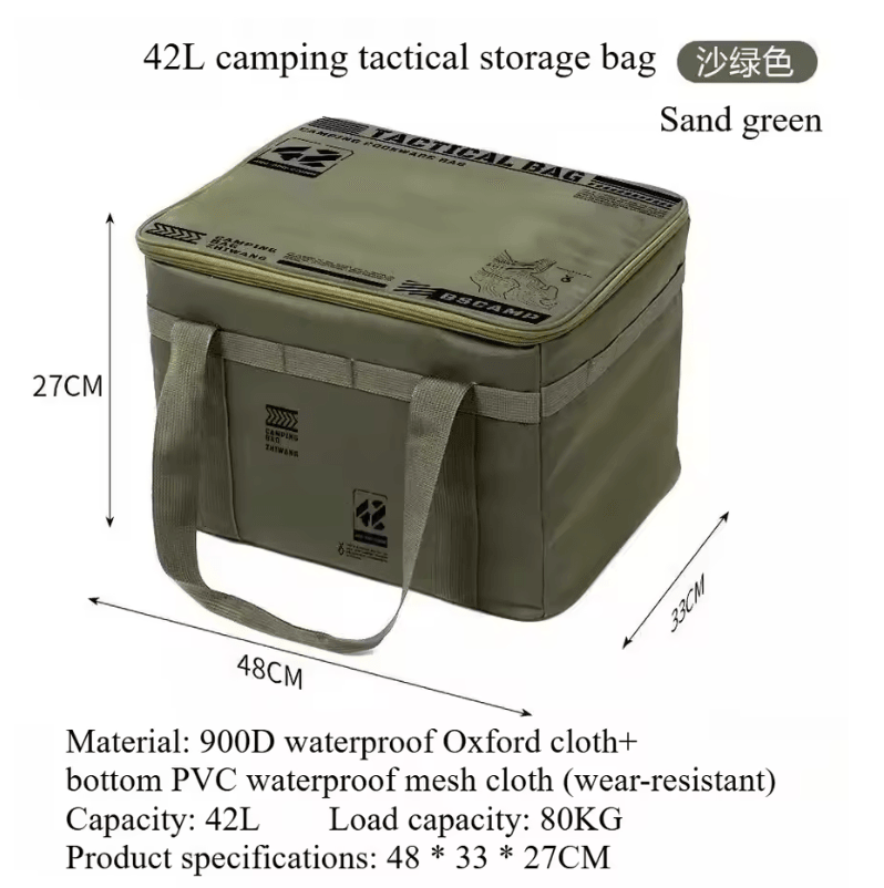 Outdoor Foldable Waterproof Storage Box Large Capacity Portable Gear Organizer 3