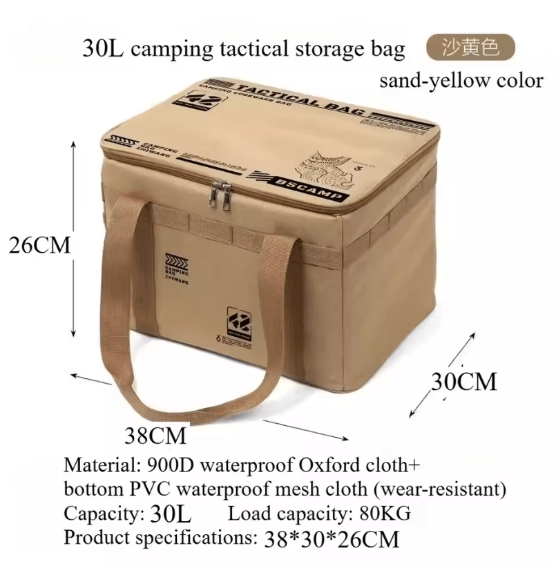 Outdoor Foldable Waterproof Storage Box Large Capacity Portable Gear Organizer 8