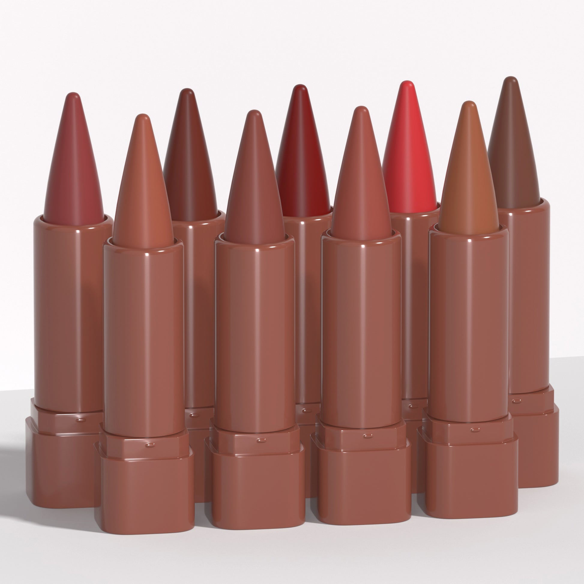 Gradient Lip Liner Pen with Matte Velvet Finish, Smooth Application Lipstick, Precise Tapered Tip, Long-Lasting Wear