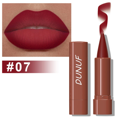 Gradient Lip Liner Pen with Matte Velvet Finish, Smooth Application Lipstick, Precise Tapered Tip, Long-Lasting Wear