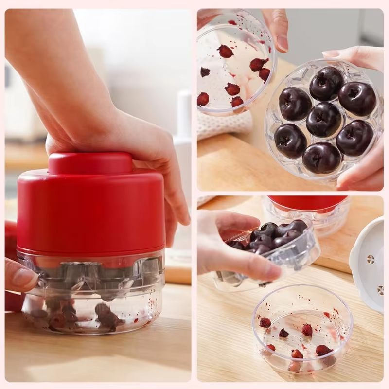 Cherry And Olive Pitter Tool  Handheld Seed Remover And Fruit Corer For Kitchen Prep 3