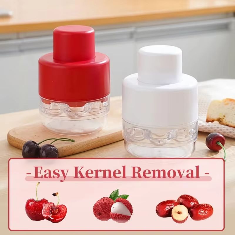 Cherry And Olive Pitter Tool  Handheld Seed Remover And Fruit Corer For Kitchen Prep 4
