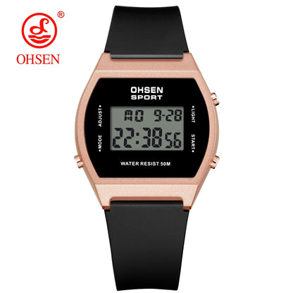White Fashion Digital Watches for Women Waterproof, Electronic Ladies Sport Watch, reloj mujer with Alarm Clocks