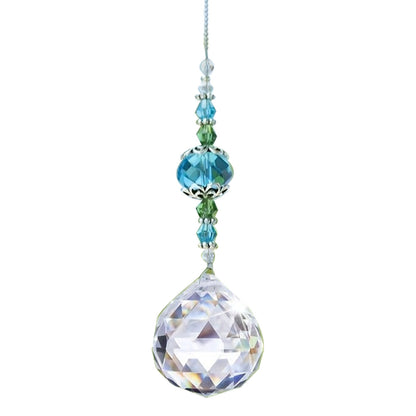 Clear Crystal Prism Suncatcher Ball, Rainbow Maker Window Yard Art Decor, Hanging Crystal Decor for Sunlight Reflections