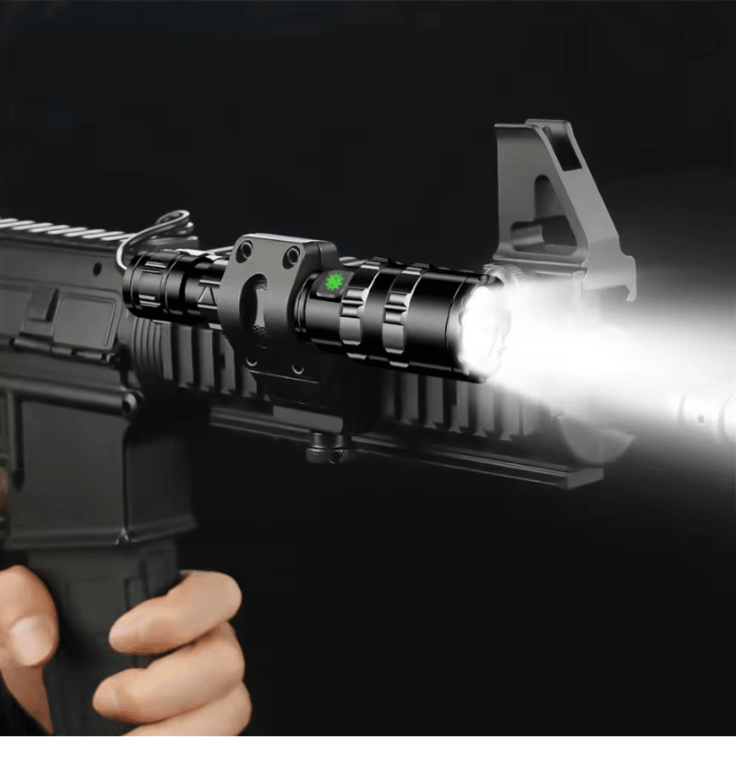 Tactical LED Hunting Flashlight L2 18650 Waterproof With Gun Mount And USB Rechargeable Switch 1
