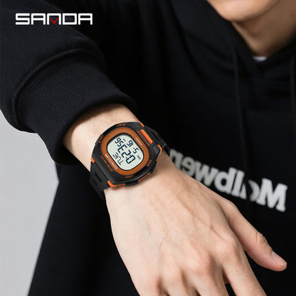 Luxury Digital Watch for Men and Women, LED Waterproof Sports Watch, Multifunctional Military Style