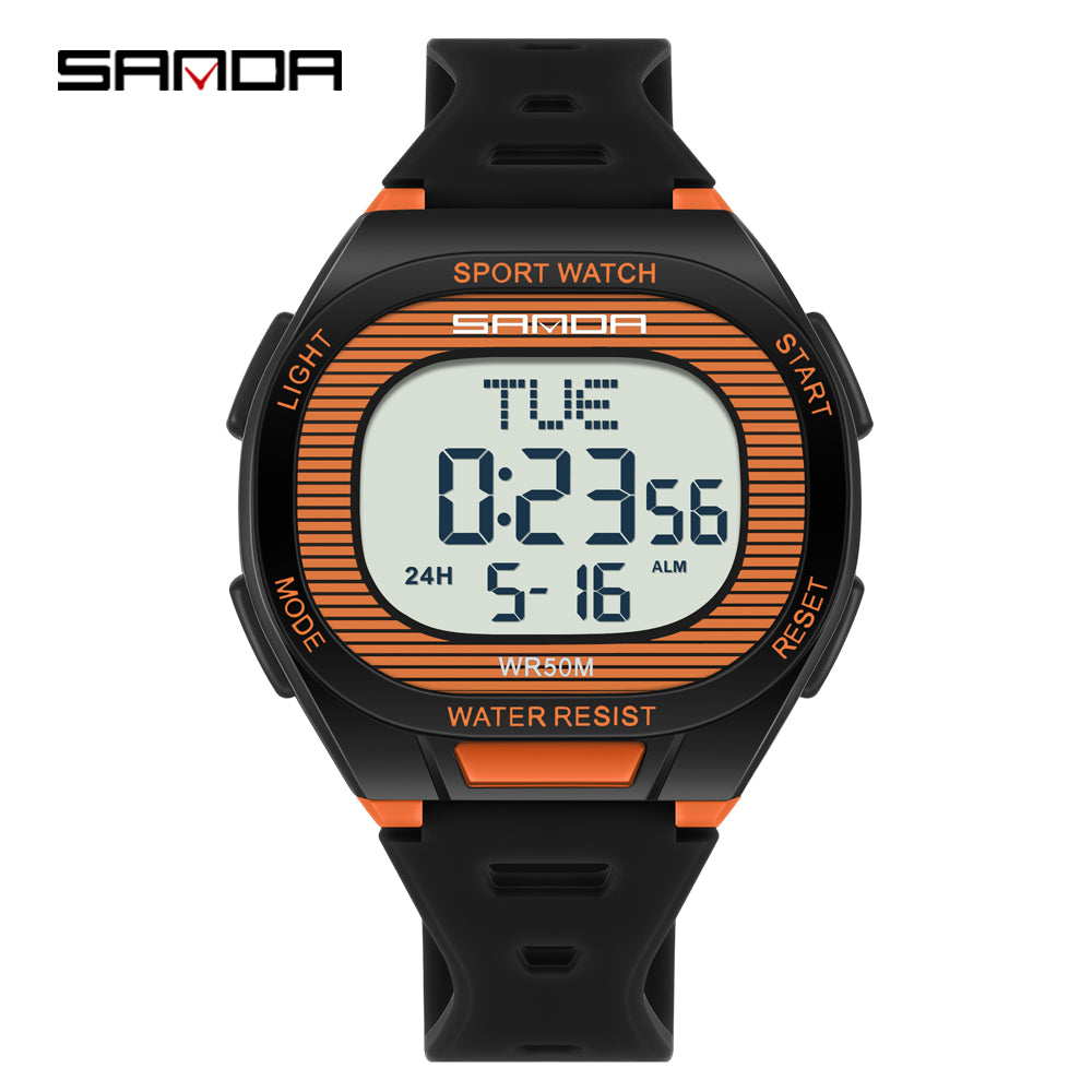 Luxury Digital Watch for Men and Women, LED Waterproof Sports Watch, Multifunctional Military Style