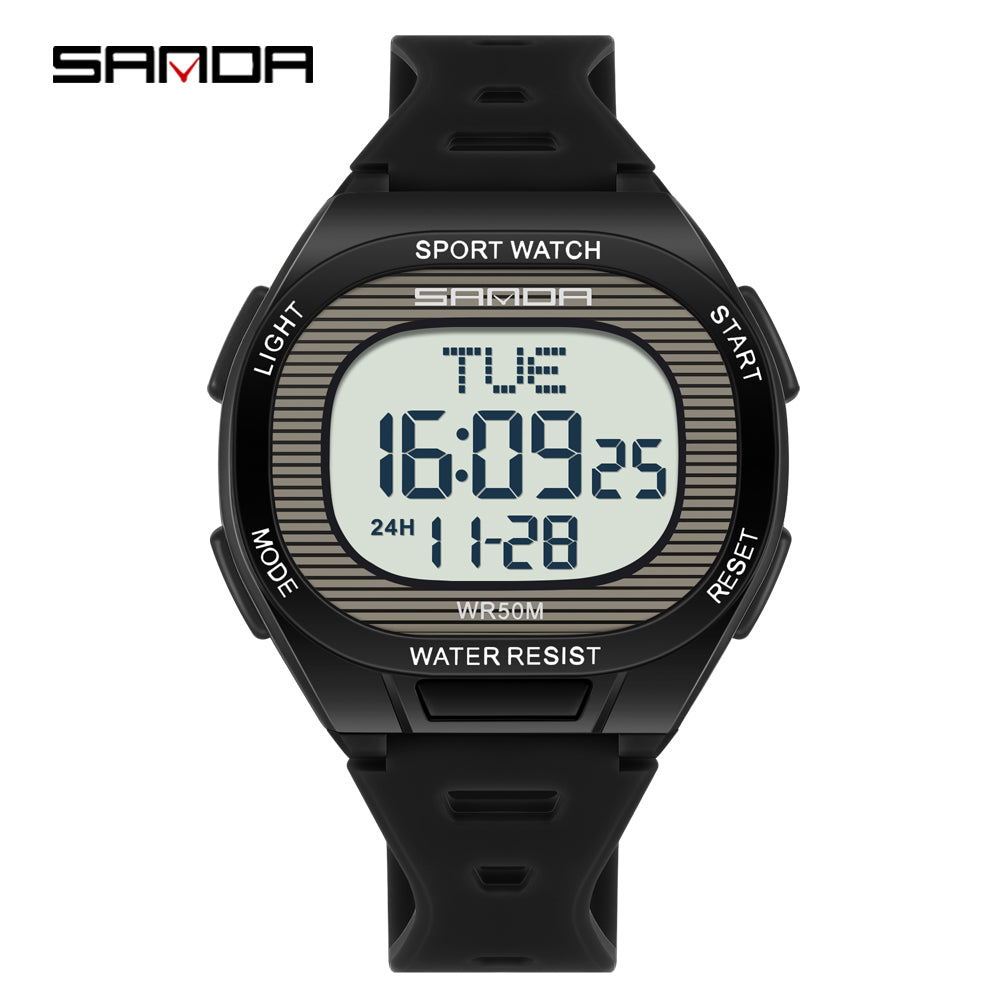Luxury Digital Watch for Men and Women, LED Waterproof Sports Watch, Multifunctional Military Style