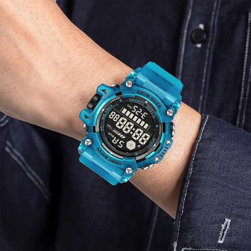 Outdoor Sport Digital Watch, LIGE Man Watch Top Brand Luxury, Luminous Waterproof Electronic Calendar Watch Men