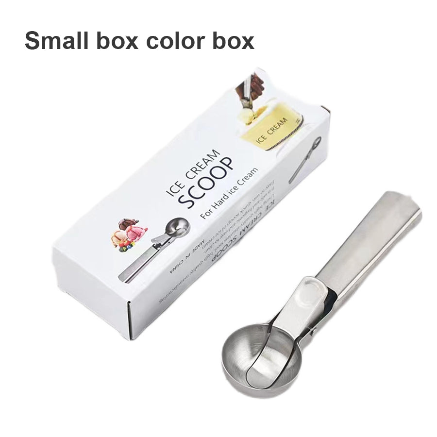 Stainless Steel Dual Purpose Ice Cream Scoop Multifunctional Fruit Scooper & Kitchen Essential for Smooth Serving