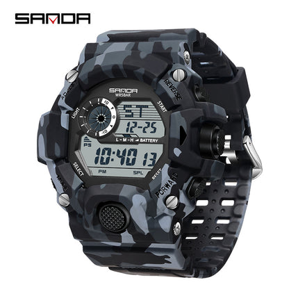 Waterproof Luminous Electronic Watch, Students Digital Watches, Fashion Military Multifunctional Date Alarm Clock