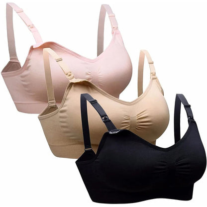 Maternity Wire free Breastfeeding Bra for Pregnant & Postpartum Moms