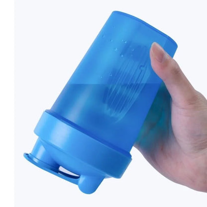 BPA Free Shaker Bottle with Stainless Steel Ball Leakproof Protein Shaker for Gym,Workout & Sports Mixes Powder Smoothly