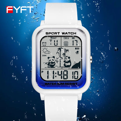 OFNS Electronic Sports Watch for Men and Women, Rectangular Dial Digital Movement, Stylish Code Watch for Students