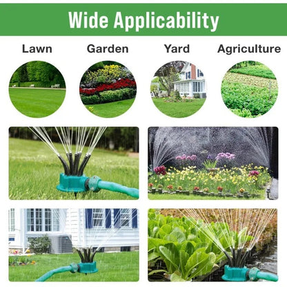360 Degree Automatic Garden Sprinkler Lawn Rotary Nozzle With Wide Coverage WaterSaving Irrigation  2