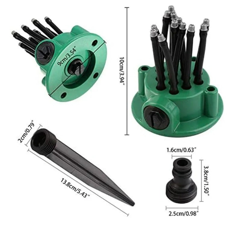 360 Degree Automatic Garden Sprinkler Lawn Rotary Nozzle With Wide Coverage WaterSaving Irrigation  4