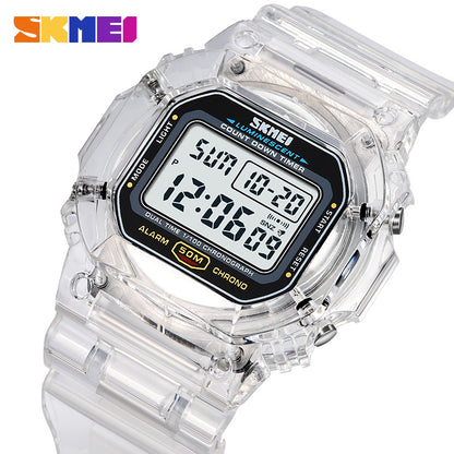 SKMEI Digital Watch for Men, 5Bar Waterproof Stopwatch, Multifunctional Back Light Wristwatches, Reloj Hombre