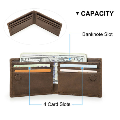 Casual Card Holder Slim Wallets For Men Genuine Leather Bifold Mini Wallet Thin Money Bag Male Purs 4