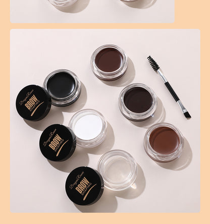 Dragon Ranee Wild Eyebrow Styling Eyebrow Cream, Multi Use Styling Eyebrow Gel Soap Wax, 6 Color Long Lasting Waterproof