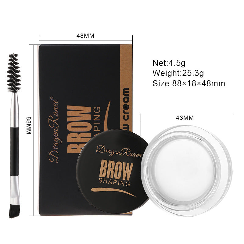 Dragon Ranee Wild Eyebrow Styling Eyebrow Cream, Multi Use Styling Eyebrow Gel Soap Wax, 6 Color Long Lasting Waterproof
