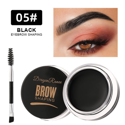 Dragon Ranee Wild Eyebrow Styling Eyebrow Cream, Multi Use Styling Eyebrow Gel Soap Wax, 6 Color Long Lasting Waterproof