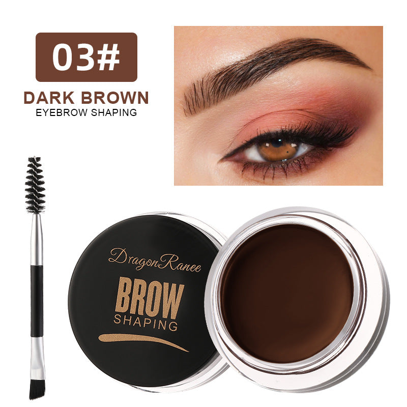 Dragon Ranee Wild Eyebrow Styling Eyebrow Cream, Multi Use Styling Eyebrow Gel Soap Wax, 6 Color Long Lasting Waterproof