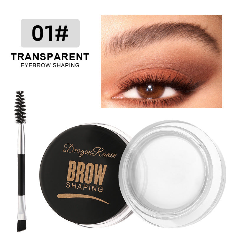 Dragon Ranee Wild Eyebrow Styling Eyebrow Cream, Multi Use Styling Eyebrow Gel Soap Wax, 6 Color Long Lasting Waterproof