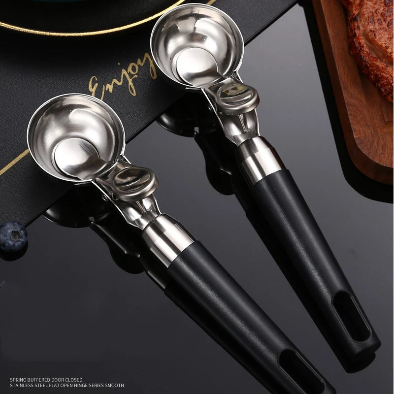 Premium Ice Cream Scoop Stainless Steel Trigger Spoon For Gelato Frozen Yogurt  Sundaes HeavyDuty N 4
