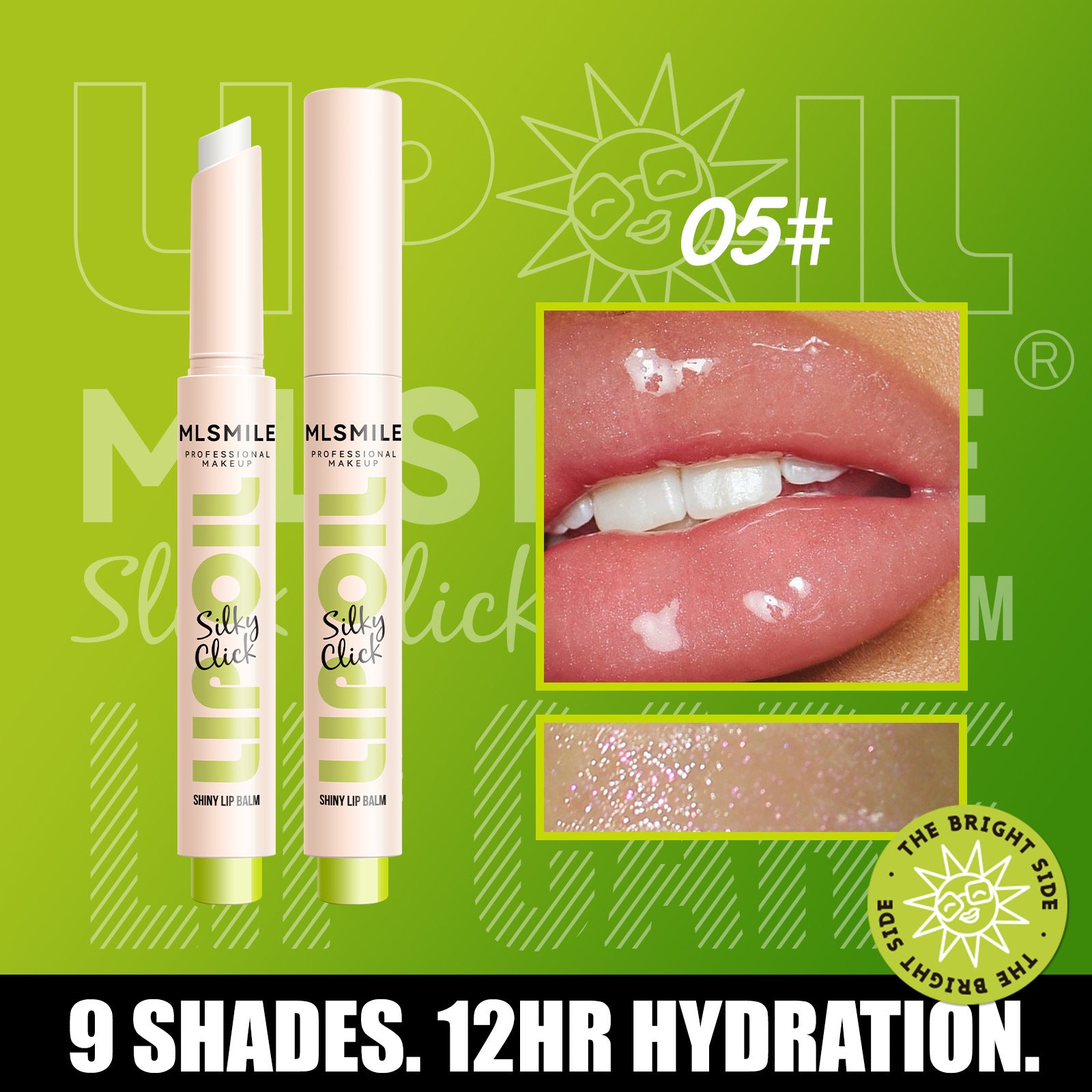Multi-color Silky Click Lip Care Hydrating Lip Gloss, Radiant Mirror High Shine, Effortless Press, Long Lasting Sexy