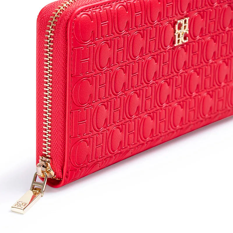 Womens Solid Colour Long Wallet, Vintage Luxury Fashion Purse, Simple Niche Design Large Capacity Bag