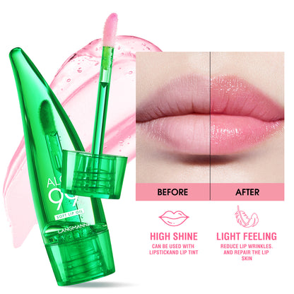 Colour Changing Aloe Vera Lip Gloss Warm Feeling Moisturising Lip Glaze Long Lasting Lip Oil Natura 1